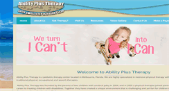 Desktop Screenshot of abilityplustherapy.com