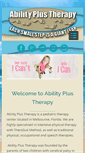 Mobile Screenshot of abilityplustherapy.com